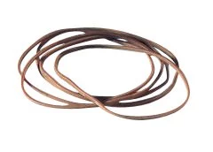 Caoutchoucs 1,5mm diamètre 60mm mesure à plat 100mm marron no.22
