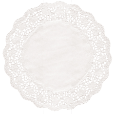 Taartrand rond @30.4cm wit blossom