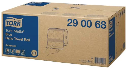 6 Rol./612 Handtücher Tork Matic 2-lagig 150 m x 21 cm blau H1 Advanced