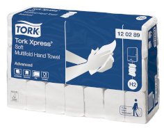 Tork Xpress Soft handdoek wit Multifold, 2-lgs 26x21,2cm H2 Advanced
