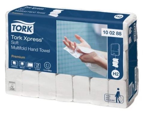 Tork Xpress Soft Handdoek wit Multifold Advanced, 2-lgs 26x21,2cm H2