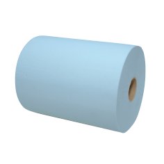Rouleau de serviettes Euro mini matic bleu 2 plis 18,3cmx165mtr, pour disp. 517389+
