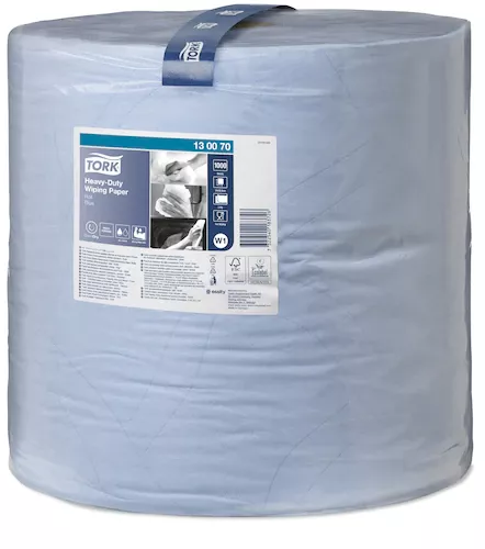 Tork Hochleistungs-Rollenreinigungspapier 2lgs 340mtr/36.9cm blau Rolle/1000 Blatt