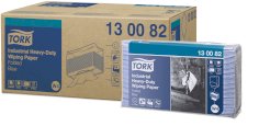 Papiers d’essuyage ultra résistants Tork W4 industriel 3-ép. 32x39cm bleu non-tissé
