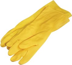 Huishoudhandschoenen geel medium