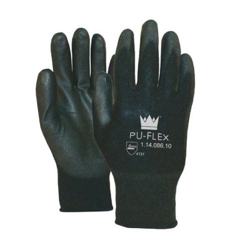 Handschoen PU-Flex zwart maat L per paar