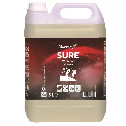 2x5l SURE Washroom Cleaner Sanitairreiniger voor dagelijks gebruik
