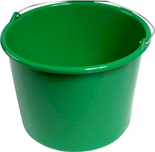 Eimer Plastik 12 Liter Bau rund grün @29 x 23 cm