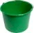 Eimer Plastik 12 Liter Bau rund grün @29 x 23 cm