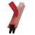 Vloertrekker tweedelig 60cm Vikan rood, cliccassette, zacht rubber 100°C