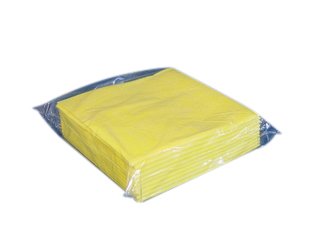 4 Pkg/20 Arbeitstücher, Vlies, 40 x 38 cm gelb