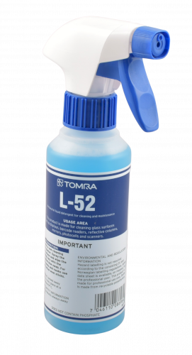 Spray L-52 blauw tbv Tomra machines reiniging spiegel, lens en scanner