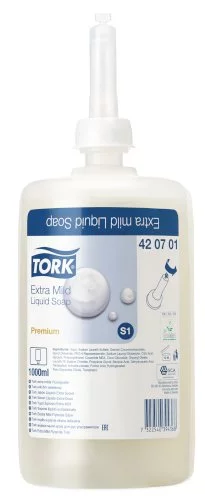 6 Flaschen Seife, Tork Premium flüssig 1l S1 unparfümiert