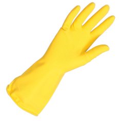 Huishoudhandschoenen latex geel maat XL