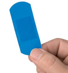 Pansements détectables 7x2,5cm bleu