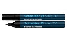 Marker permanent rond 1.5-3mm zwart Schneider 230