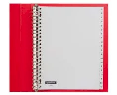 Intercalaires PP/A4 20-p A-Z gris 23 anneaux