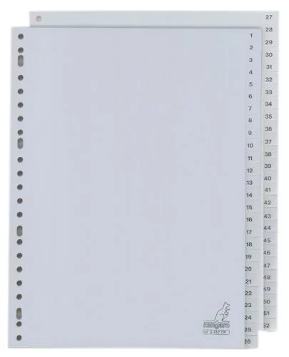 1 à 52 PP A4 23-trous