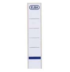 10 selbstklebende Rückenetiketten, 34 mm weiß