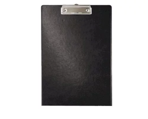 Klemmbrett PP mit Klemme, 34 x 22 cm, schwarz bis 100 Blätter