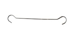 10 Deckenstangen Stahl/Nickel, 30cm