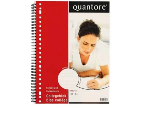 Collegeblock A4 liniert, 100 Blatt 70 g perforiert