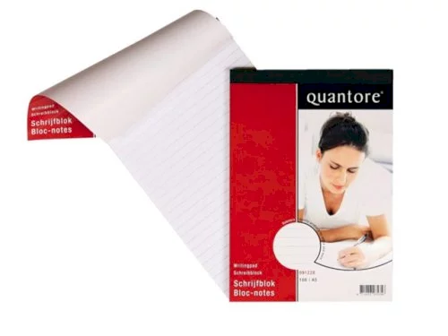 Bloc-notes A5 ligné 100 feuilles agrafé