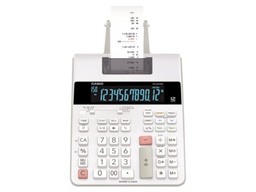 Calculatrice de bureau Casio FR-2650RC 12 caractères, impression en 2 couleurs