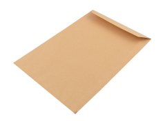 Enveloppes dossier 175x265mm brun 90g, avec fermeture gommée